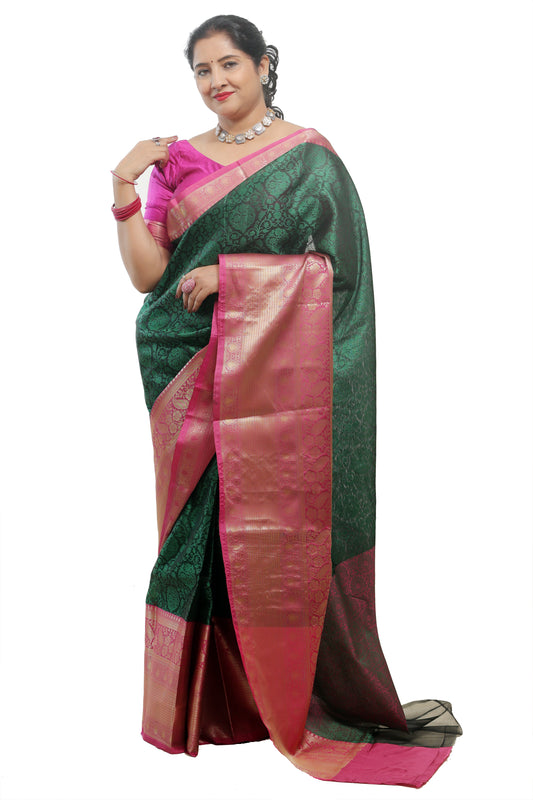 Jamawar tanchoi Silk Saree for Women – Designer & Traditional Saree | Rangraga