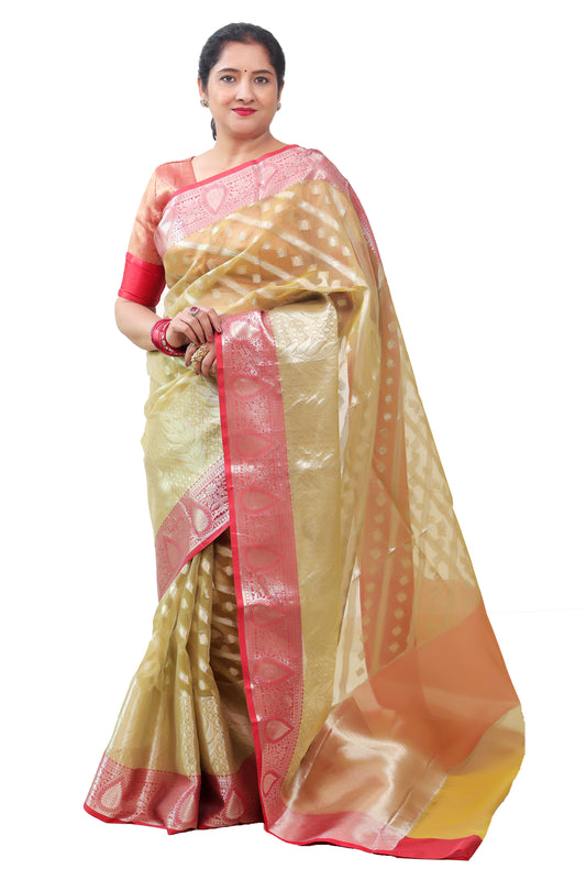 Organza Silk Saree for Women – Designer & Festive Saree | Rangraga