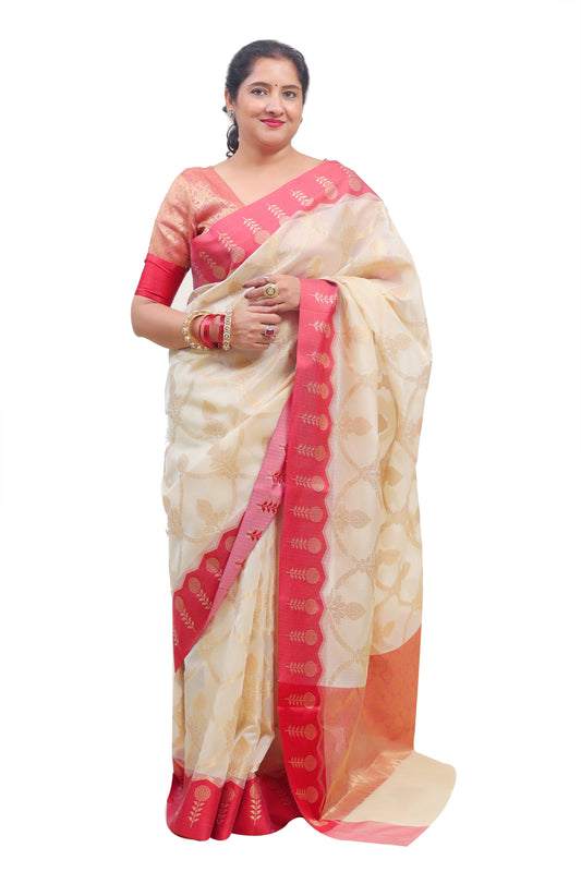 Dual Tone Kanjeevaram Silk Kota Saree 2