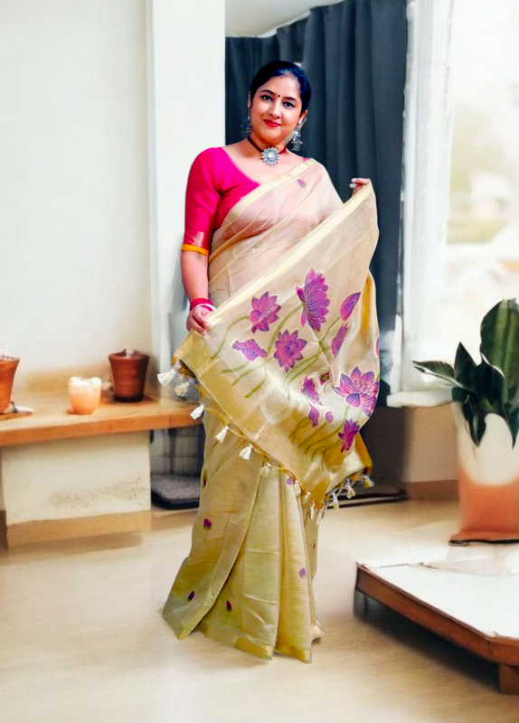 Munga cotton handloom Saree