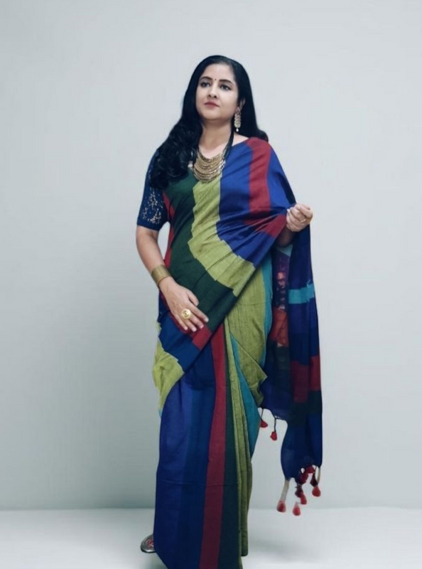 Multi Color cotton Saree